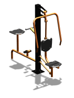 Уличный тренажер "Жим от груди Вело" УТ321 в Республике Калмыкия