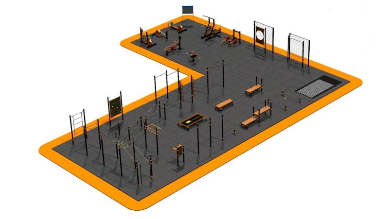 Дизайн проект спортплощадки Угловая в Республике Калмыкия