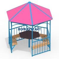 Беседка со столом и лавками МАФ 4121 в Республике Калмыкия