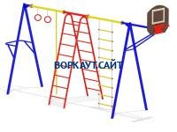 Гимнастический комплекс с баскетбольным щитом МАФ 3001 в Республике Калмыкия