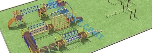 Проект спортплощадки с полосой препятствий в Республике Калмыкия