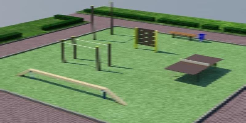 Проект спортплощадки мини спорт  в Республике Калмыкия