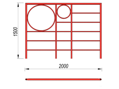 Шведская стенка с кольцами МАФ 3502 в Республике Калмыкия