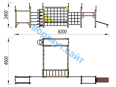 Детский спортивный комплекс ДСК 3102 в Республике Калмыкия