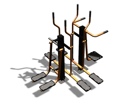 Уличный тренажер "Шпагат Маятник Лыжник двойной" УТ335 в Республике Калмыкия