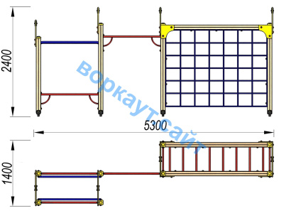 Детский спортивный комплекс Атлет ДСК 3106 в Республике Калмыкия
