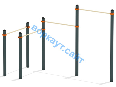 Турник двойной с брусьями ВС-17 в Республике Калмыкия