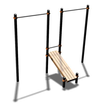 Воркаут турники со скамьей для пресса ВС-27 в Республике Калмыкия