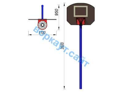 Баскетбольный щит СИО 3510 в Республике Калмыкия