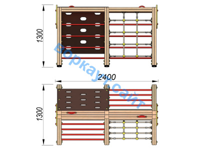 Детский спортивный комплекс ДСК 3203 в Республике Калмыкия