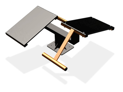 Уличный тренажер  "Скамья для пресса двойная"   УТ213 в Республике Калмыкия