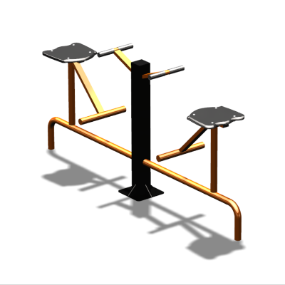 Уличный тренажер  "Твистер сидя двойной"   УТ216 в Республике Калмыкия