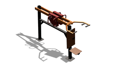 Силовой уличный тренажер  "Жим сидя"  УТ412 в Республике Калмыкия