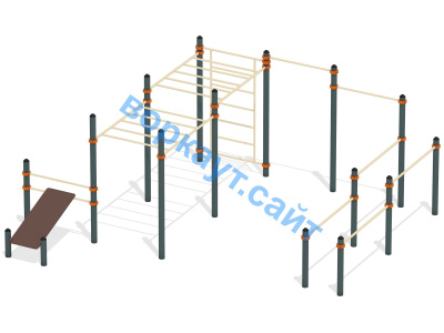 Спортивный комплекс воркаут ВС-50 в Республике Калмыкия