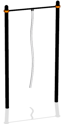 Турник с гимнастическим канатом ВС-34 в Республике Калмыкия