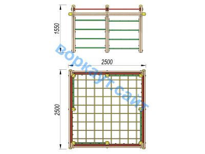 Детский спортивный комплекс ДСК 3109 в Республике Калмыкия