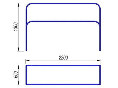 Брусья разновысокие МАФ 3531 в Республике Калмыкия