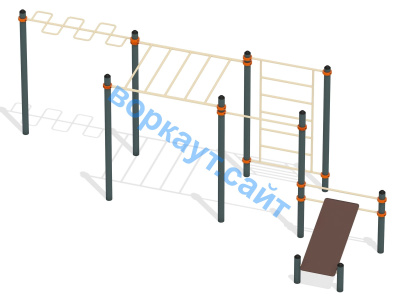 Спортивный комплекс воркаут ВС-45 в Республике Калмыкия