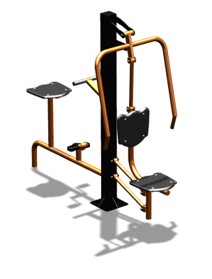 Уличный тренажер "Жим от груди Вело" УТ321 в Республике Калмыкия