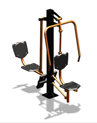 Уличный тренажер "Жим от груди Жим ногами" УТ304 в Республике Калмыкия