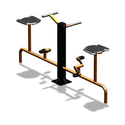 Уличный тренажер  "Вело двойной"   УТ211 в Республике Калмыкия