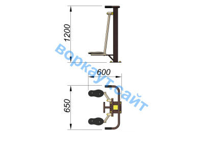 Уличный тренажер Атлетический комплекс УТ 010 в Республике Калмыкия