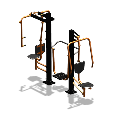 Уличный тренажер "Жим от себя Шагомер Баттерфляй" УТ303 в Республике Калмыкия