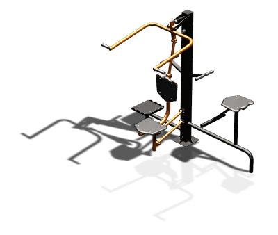 Уличный тренажер "Верхняя тяга Твистер стоя Твистер сидя" УТ336 в Республике Калмыкия