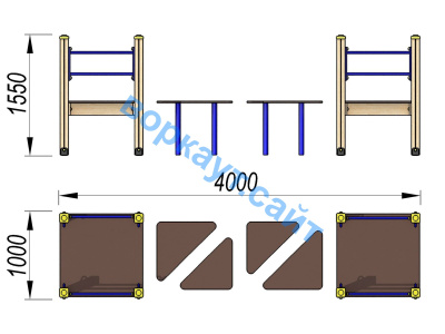 Детский спортивный комплекс Мостик ДСК 3114 в Республике Калмыкия