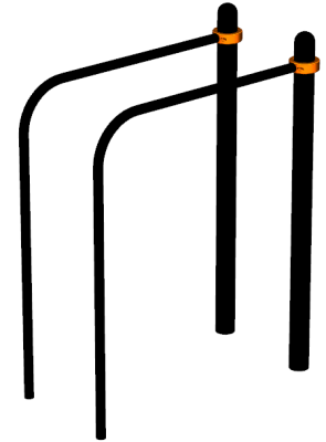 Воркаут брусья приставные ВС-39 в Республике Калмыкия