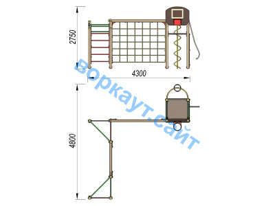 Детский спортивный комплекс ДСК 3112 в Республике Калмыкия