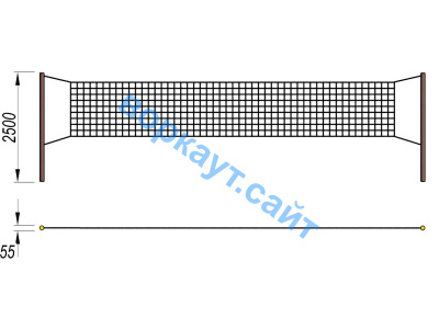 Волейбольные стойки СИО 3515 в Республике Калмыкия