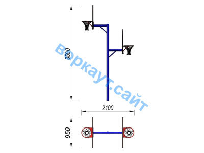 Баскетбольный щит двойной СИО 3511 в Республике Калмыкия